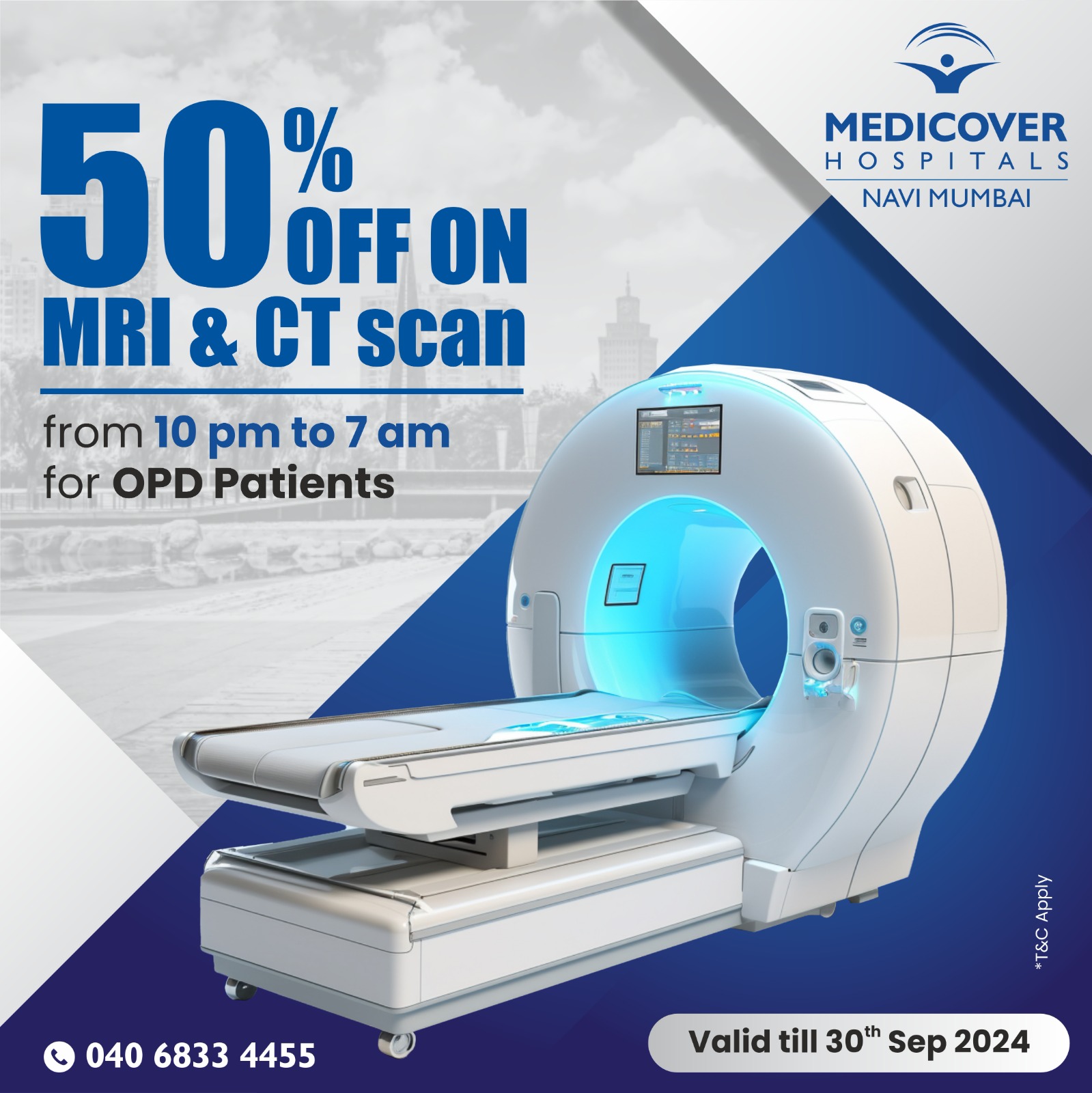 50% OFF on MRI & CT Scan - Navi Mumbai