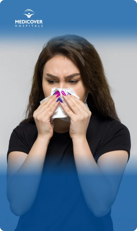 persistent nasal blockage or bleeding